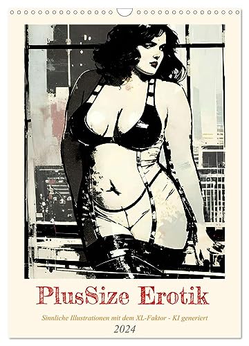 PlusSize Erotik (Wandkalender 2024 DIN A3 hoch), CALVENDO Monatskalender