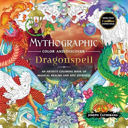 Mythographic Color and Discover Dragonspell: An Artist’s Coloring Book of Magical Realms and Epic Quests von Castle Point Books