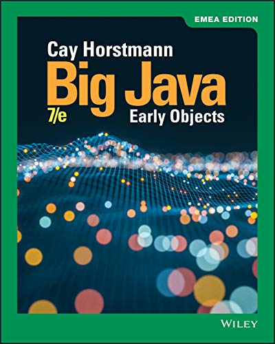 Big Java: Early Objects, EMEA Edition von Wiley