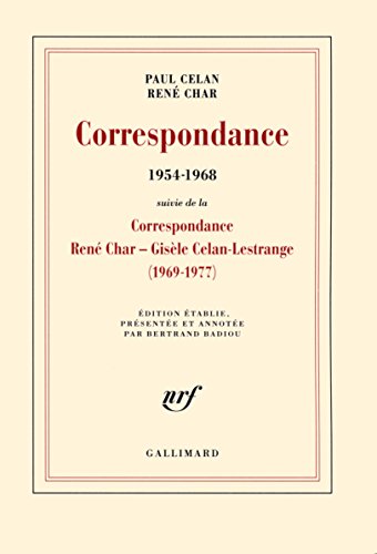 Correspondance: (1954-1968) von GALLIMARD