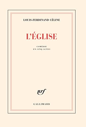 L'Église: Comédie en cinq actes von GALLIMARD