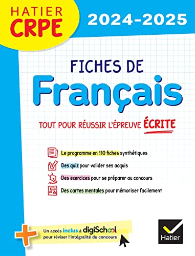 Hatier CRPE - Fiches de Français - Epreuve écrite 2024/2025 von HATIER