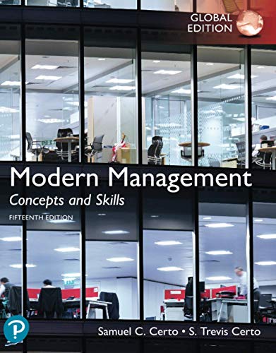 Modern Management: Concepts and Skills, Global Edition