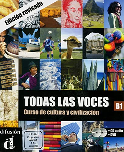 Todas las voces: Curso de cultura y civilización. Lehrbuch + Audio-CD + DVD von Klett Sprachen GmbH