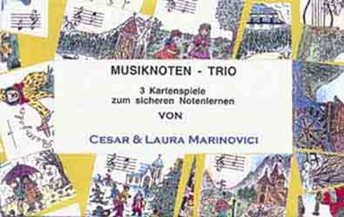 Musiknoten-Trio: 3 Kartenspiele zum sicheren Notenlernen