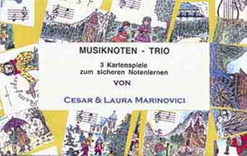 Musiknoten-Trio: 3 Kartenspiele zum sicheren Notenlernen