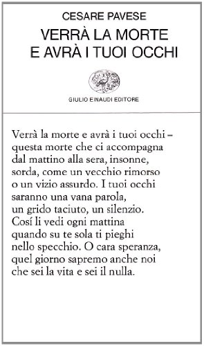 Verrà la morte e avrà i tuoi occhi (Collezione di poesia, Band 31)