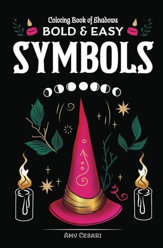 Coloring Book of Shadows: Bold and Easy Symbols (Pocket Grimoire) von Book of Shadows, LLC