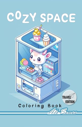 Cozy Spaces Coloring Book Travel Edition: Cute animals in cozy and groovy relaxing familiar corners coloring book for adult. Pocket Size. (Cozy coloring book) von Independently published