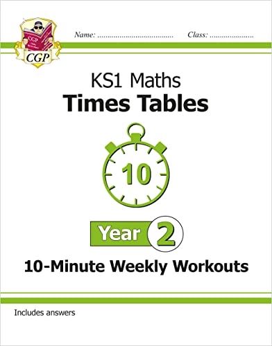 KS1 Year 2 Maths Times Tables 10-Minute Weekly Workouts (CGP Year 2 Maths) von Coordination Group Publications Ltd (CGP)