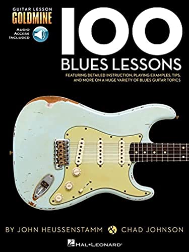 100 Blues Lessons: Guitar Lesson Goldmine: Lehrmaterial, CD für Gitarre (Guitar Lesson Goldmine Series) von Hal Leonard Europe