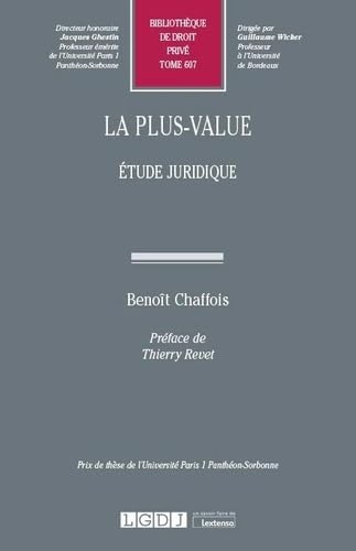La plus-value: Étude juridique (Tome 607)