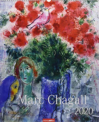 Marc Chagall. Wandkalender 2020. Monatskalendarium. Spiralbindung. Format 46 x 55 cm