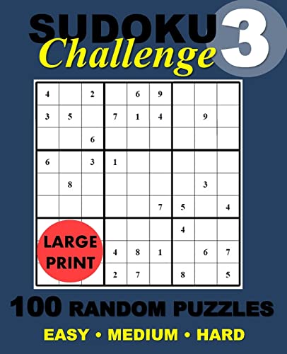 Suduko Challange #3: Suduko Challange Random Puzzles (Sudoku Challenge, Band 3) von CREATESPACE