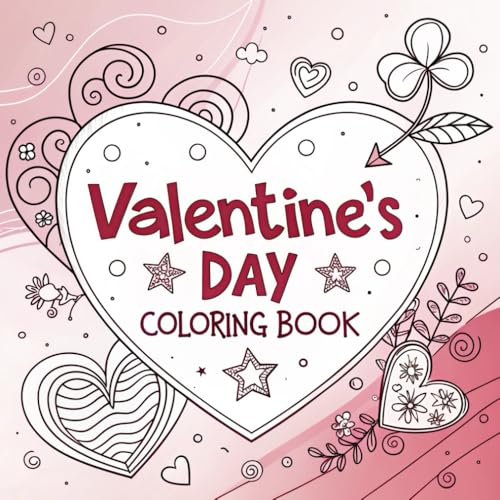 Valentine's day: Bold and easy colouring book for kids and adults von Independently published