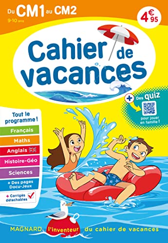 Cahier de vacances 2024, du CM1 vers le CM2 9-10 ans: Magnard, l’inventeur du cahier de vacances