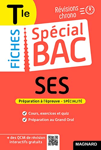 Spécial Bac Fiches SES Tle Bac 2025: Tout le programme en 59 fiches, cours ultra-visuel, schémas-bilans, exercices, quiz et Grand oral Spécial Bac Fiches SES Tle Bac 2025: Tout le programme en 59 fiches, cours ultra-visuel, schémas-bilans, exercices, quiz et Grand oral