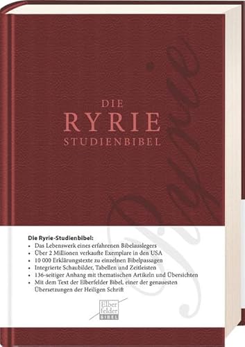 Ryrie-Studienbibel - ital. Kunstleder (Elberfelder Bibel) von SCM Brockhaus, R.