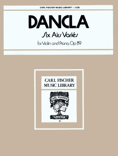 6 Airs Varies Opus 89 Violon von Carl Fischer Distribution