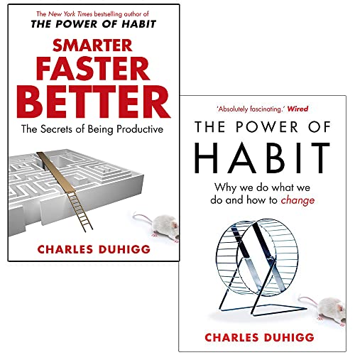 Charles Duhigg Collection 2 Books Set ([Hardcover] Smarter Faster Better, The Power of Habit: Why We Do What We Do, and How to Change)
