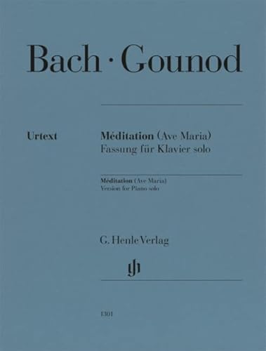 Méditation, Ave Maria (Johann Sebastian Bach); Klavier zu zwei Händen: Besetzung: Klavier zu zwei Händen (G. Henle Urtext-Ausgabe)
