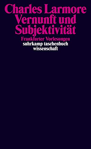 Vernunft und Subjektivität: Frankfurter Vorlesungen (suhrkamp taschenbuch wissenschaft) von Suhrkamp Verlag AG