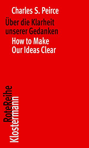 Über die Klarheit unserer Gedanken / How to Make Our Ideas Clear (Klostermann RoteReihe, Band 101) von Klostermann Vittorio GmbH