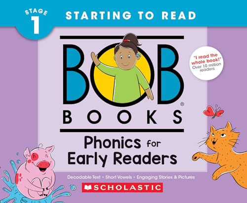 Bob Books Phonics for Early Readers: Phonics, Ages 4 and Up, Kindergarten Stage 1: Starting to Read (Bob Books, Stage 1) von Scholastic Inc.