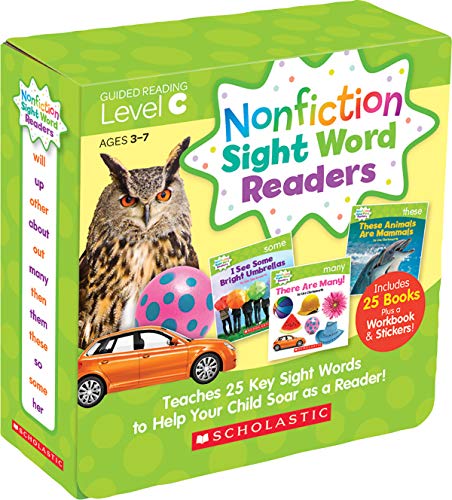 Nonfiction Sight Word Readers Parent Pack Level C: Teaches 25 key Sight Words to Help Your Child Soar as a Reader!: Guided Reading Level C, Ages 3-7, ... Words to Help Your Child Soar as a Reader!