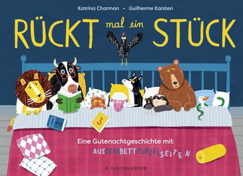 Rückt mal ein Stück: Eine Gutenachtgeschichte mit Ausdembettpurzelseiten | Lustiges Bilderbuch für die Einschlafbegleitung und die Abendroutine von Kleinkindern Rückt mal ein Stück: Eine Gutenachtgeschichte mit Ausdembettpurzelseiten | Lustiges Bilderbuch für die Einschlafbegleitung und die Abendroutine von Kleinkindern