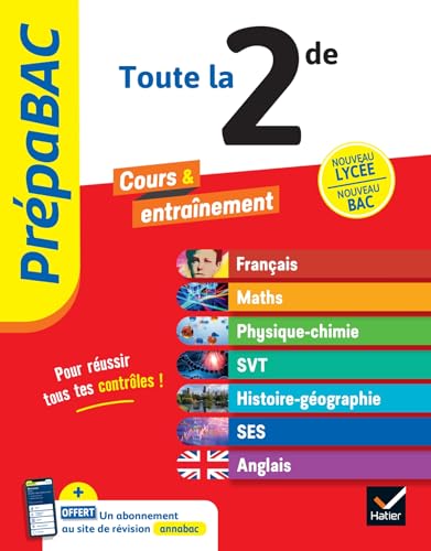 Prépabac - Le tout-en-un 2de (toutes les matières) - 2024-2025: tout le programme de Seconde
