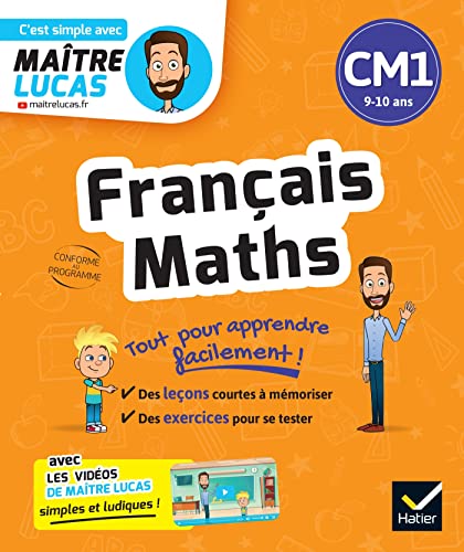 Français et Maths CM1: cahier de révision et d'entrainement - C'est simple avec Maître Lucas von HATIER
