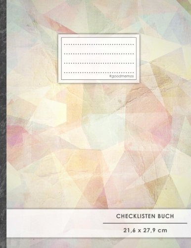 Checklisten-Buch: DIN A4 • 70+ Seiten, Soft Cover, Register, "Pastellic" • #GoodMemos • 18 Checkboxen + Platz für Notizen/Seite (inkl. Register mit Datum uvm.) von Unbekannt
