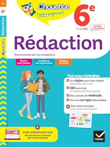 Rédaction 6e: cahier de révision et d'entraînement