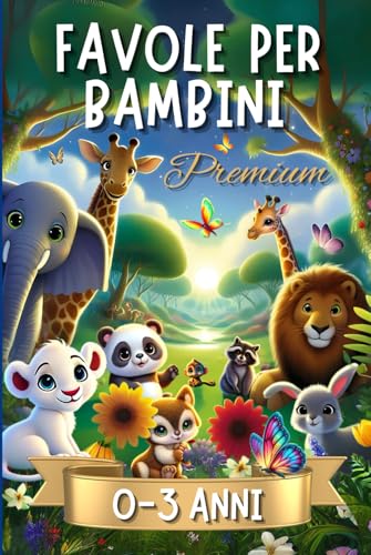 Favole per Bambini 0-3 Anni Premium: 44 Favole della Buonanotte, Edizione Premium, Copertina Rigida. Storie Fantastiche Illustrate a Colori con ... Dolci ed Educative per Bimbi fino a 4 anni von Independently published