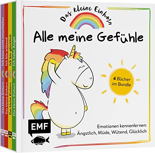 Alle meine Gefühle – Emotionen kennenlernen mit dem kleinen Einhorn: 4 Bücher im Bundle: Ängstlich, Müde, Wütend, Glücklich von Edition Michael Fischer / EMF Verlag