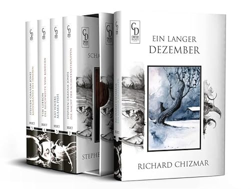 Cemetery Dance Germany SELECT '22: Alle fünf Bände der 2022er Ausgabe von Cemetery Dance Germany SELECT im Sammlerschuber. (Cemetery Dance Germany SELECT '22: erschienen im Buchheim Verlag)