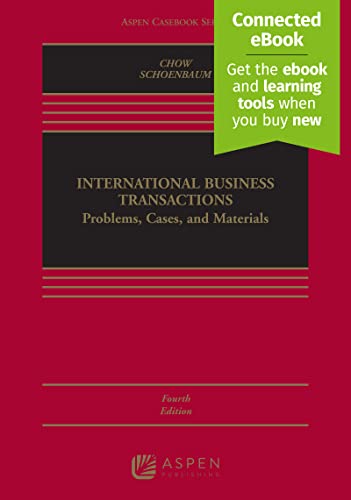 International Business Transactions: Problems, Cases, and Materials (Aspen Casebook) von Aspen Publishing