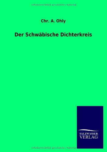 Der Schwäbische Dichterkreis von Salzwasser Verlag