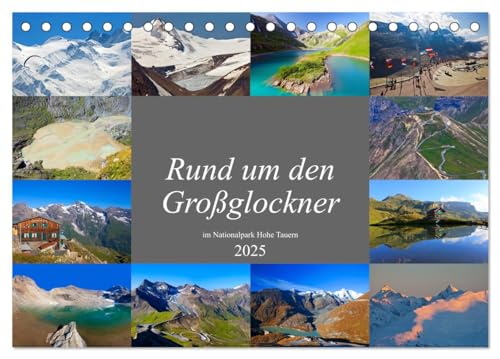 Rund um den Großglockner (Tischkalender 2025 DIN A5 quer), CALVENDO Monatskalender von CALVENDO