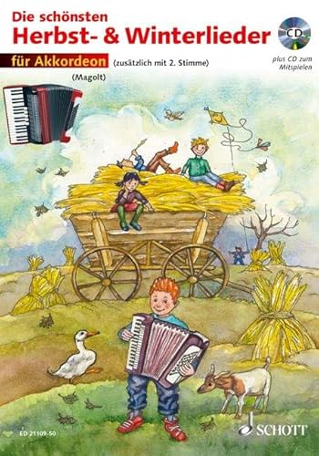 Die schönsten Herbst- und Winterlieder: Sankt Martin, Nikolauslieder und Weihnachtslieder. 1-2 Akkordeons. Die schönsten Herbst- und Winterlieder: Sankt Martin, Nikolauslieder und Weihnachtslieder. 1-2 Akkordeons.