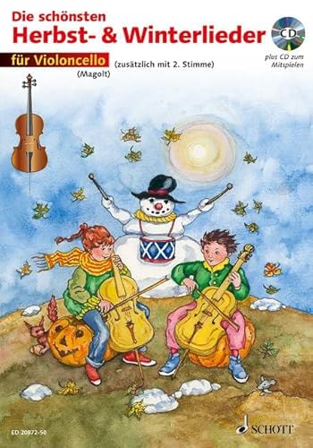 Die schönsten Herbst- und Winterlieder: Sankt Martin, Nikolauslieder und Weihnachtslieder. 1-2 Violoncelli. Die schönsten Herbst- und Winterlieder: Sankt Martin, Nikolauslieder und Weihnachtslieder. 1-2 Violoncelli.