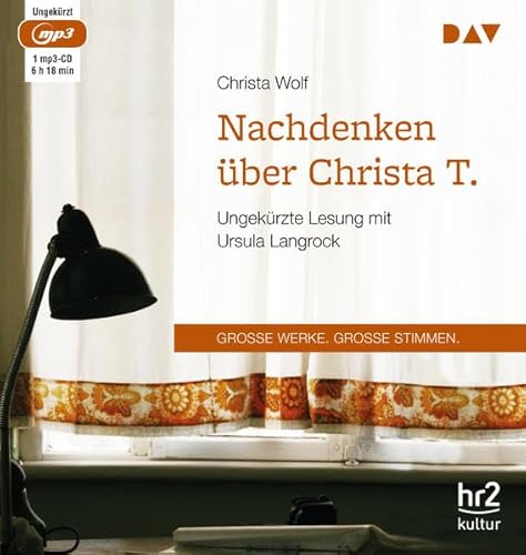 Nachdenken über Christa T.: Ungekürzte Lesung mit Ursula Langrock (1 mp3-CD) (Christa Wolf)