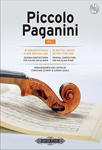 Piccolo Paganini Vol. 1: 30 Konzertstücke in der ersten Lage mit Klavierbegleitung (Edition Peters) von Alfred Music