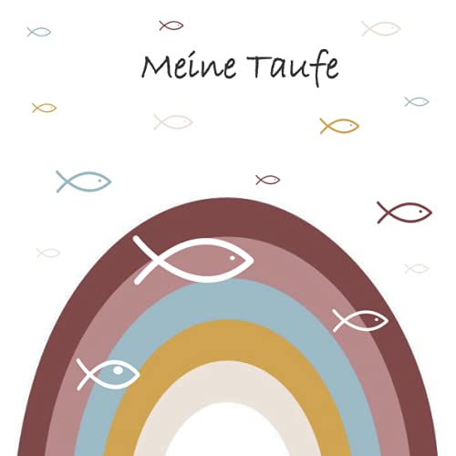 Meine Taufe Gästebuch: Ein tolles Geschenk für das Patenkind zur Taufe von der Patentante oder dem Patenonkel. Modernes Erinnerungsalbum mit Platz für ... Neutrales, aber christliches Design.