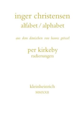 alfabet / alphabet: digt / gedicht. Mit 14 reproduzierten Radierungen von Per Kirkeby