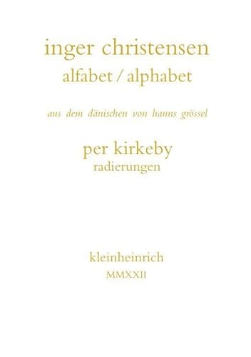 alfabet / alphabet: digt / gedicht. Mit 14 reproduzierten Radierungen von Per Kirkeby