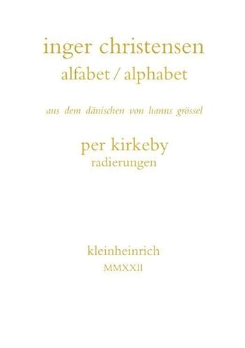 alfabet / alphabet: digt / gedicht. Mit 14 reproduzierten Radierungen von Per Kirkeby