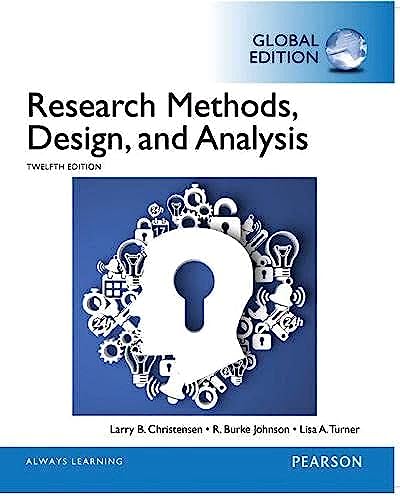 Research Methods, Design, and Analysis, Global Edition von Pearson