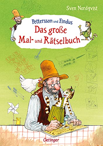 Pettersson und Findus. Das große Mal- und Rätselbuch: Kreatives Mitmach-Buch zum Basteln, Lernen, Rätseln und Spaß haben für Kinder ab 5 Jahren